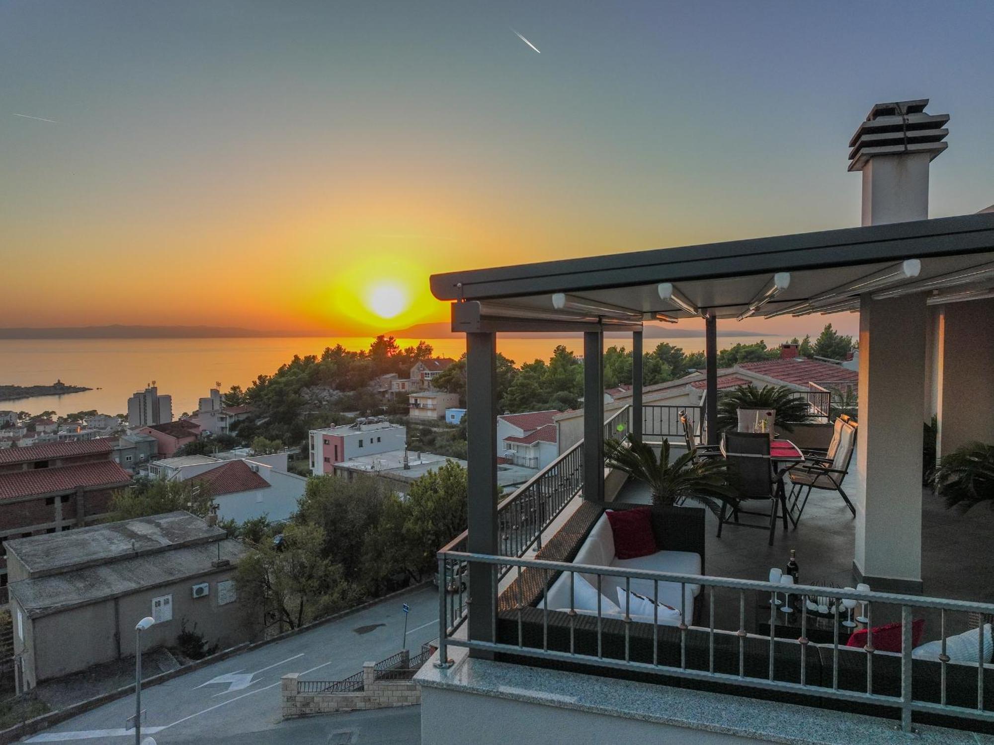 Penthouse Sunset Makarska Leilighet Eksteriør bilde